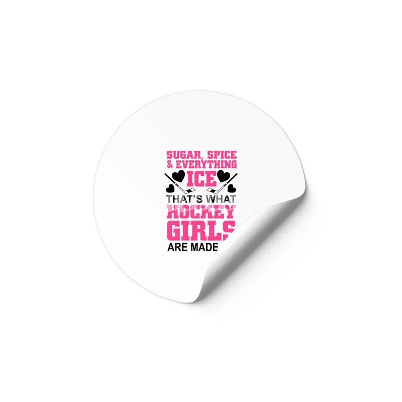 Hockey Girl, Icehockey, Ice Hockey Etiket