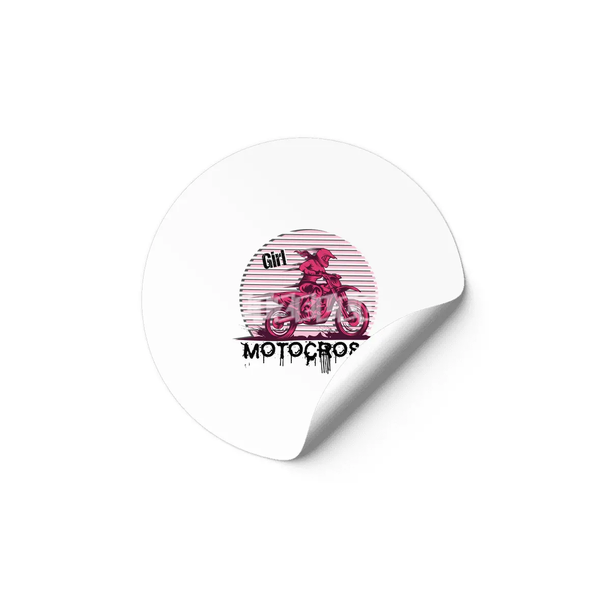 Motocross Enduro Motorcycle Girl Women Gift Etiket