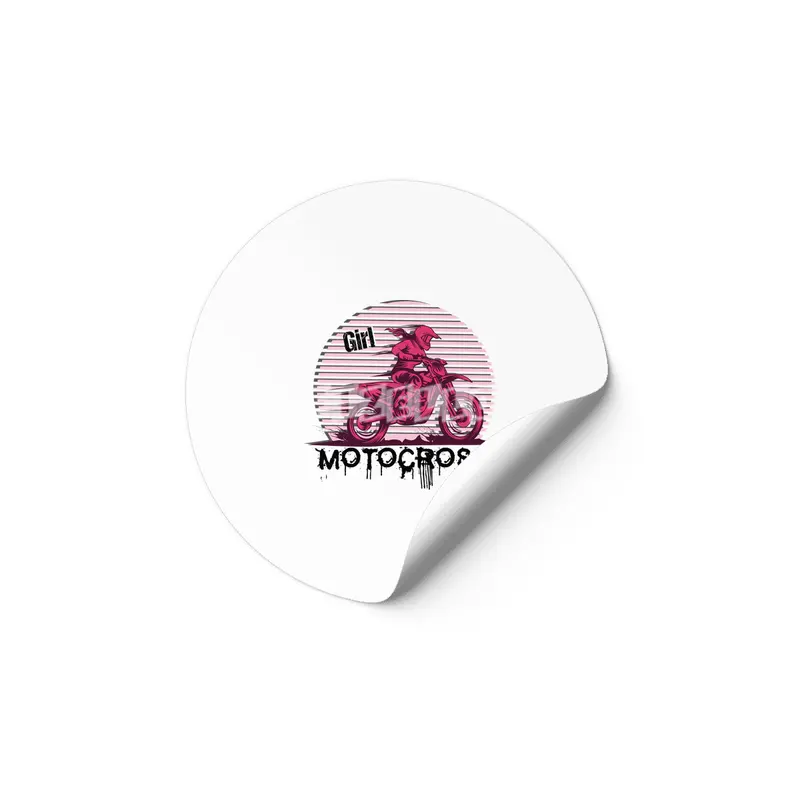 Motocross Enduro Motorcycle Girl Women Gift Etiket