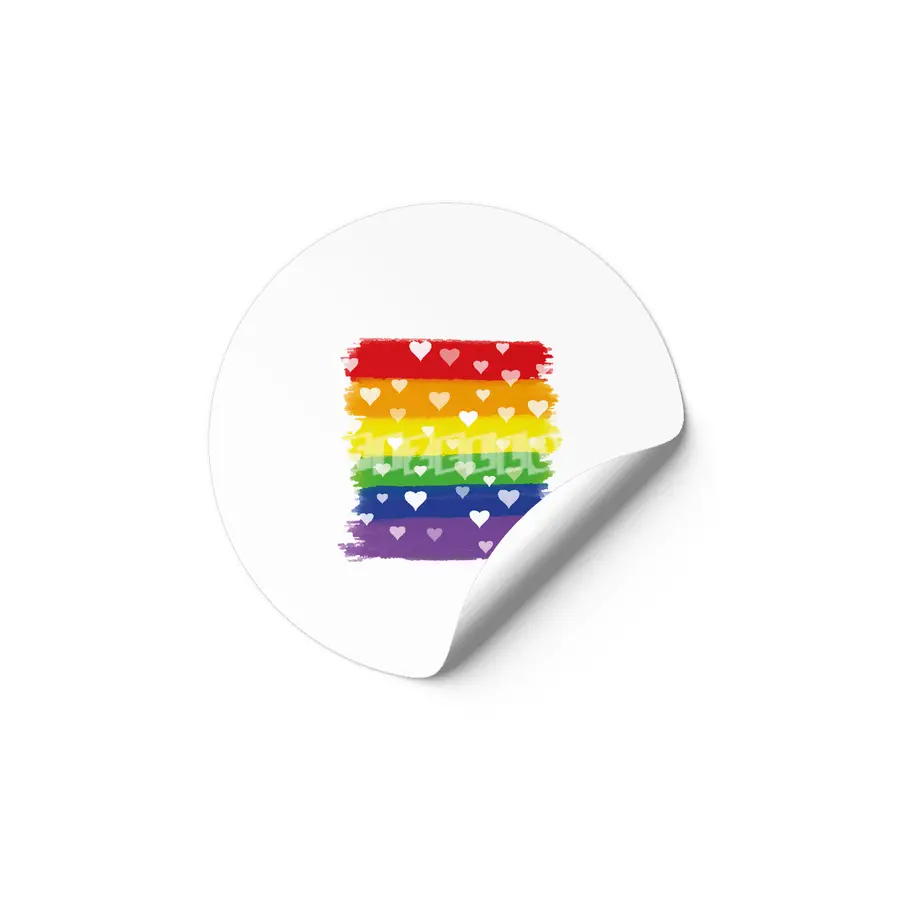 Rainbow Gay Lesbian Transgender Bisexual Love Etiket