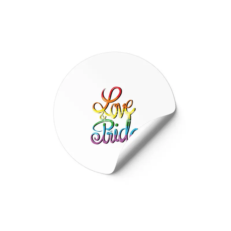 Rainbow Gay Lesbian Transgender Bisexual Love Etiket
