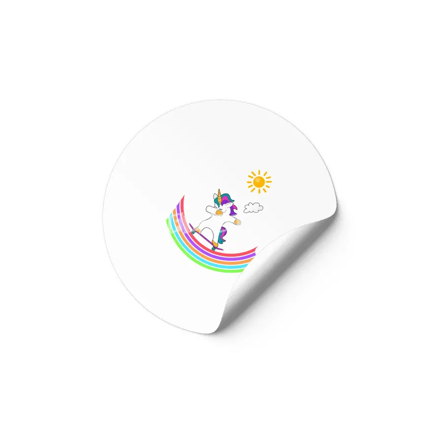 Skateboard Dab Dabbing Unicorn Skater Shirt Etiket