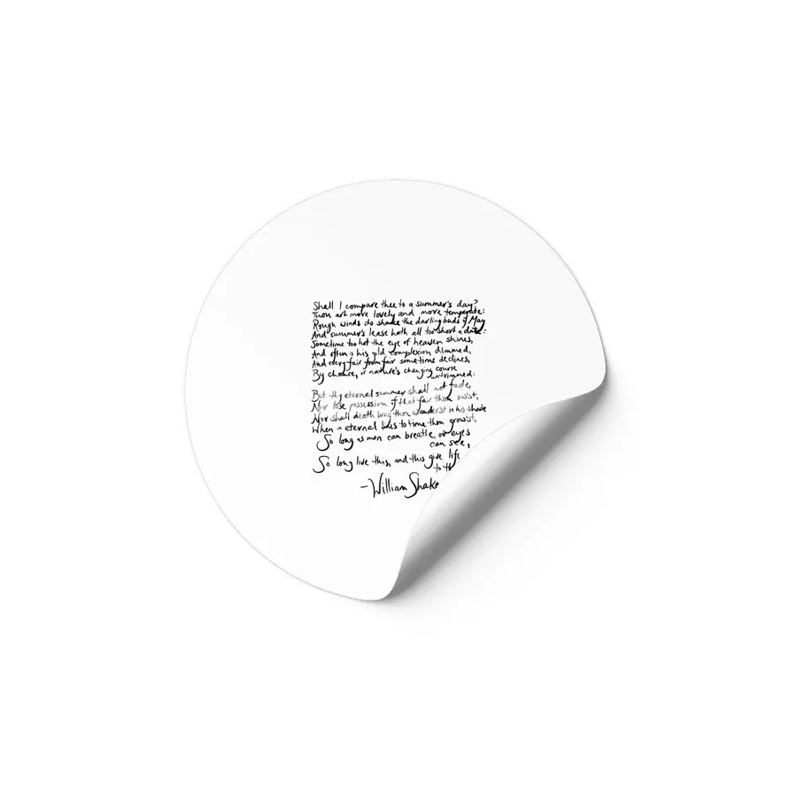 Shakespeare's Sonnet 18 Etiket