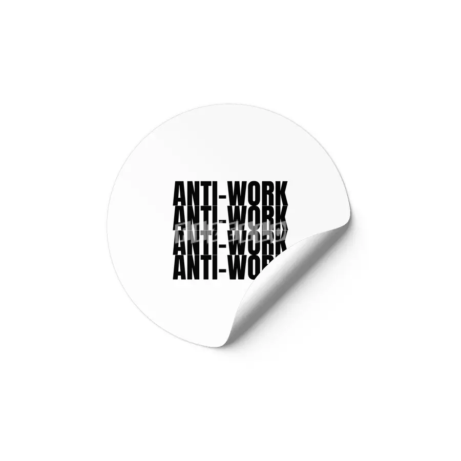Anti-work 4x Etiket
