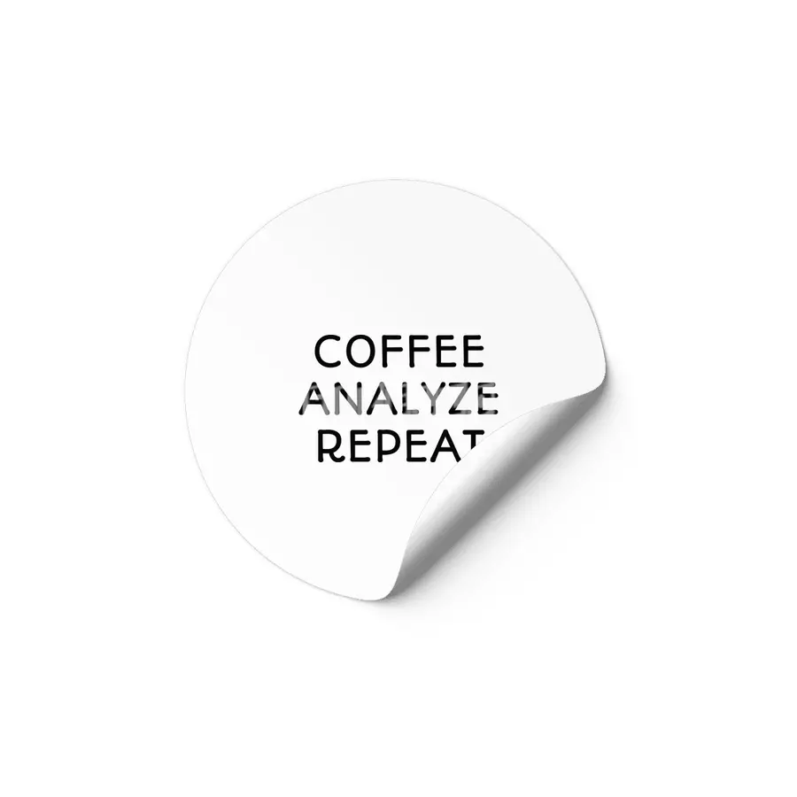Coffee Analyze Repeat Etiket