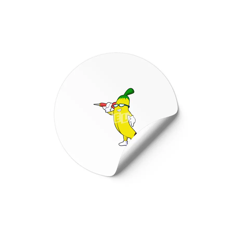 Banana at Darts with Dart Etiket