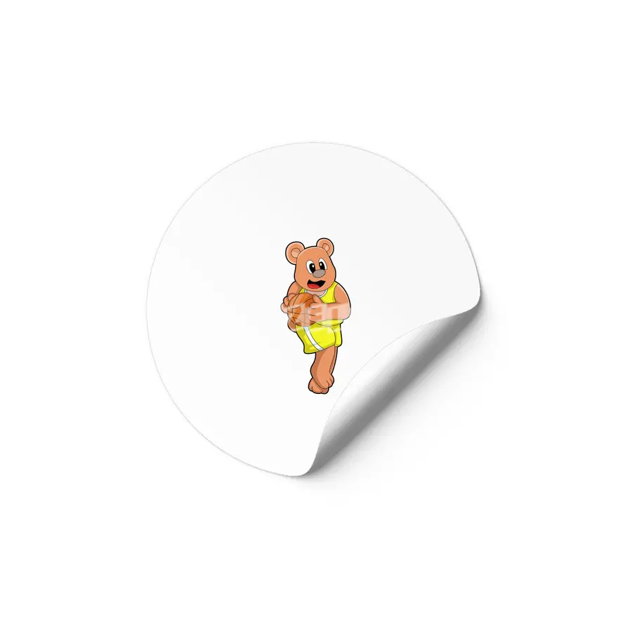 Bear at Basketball Sports Etiket