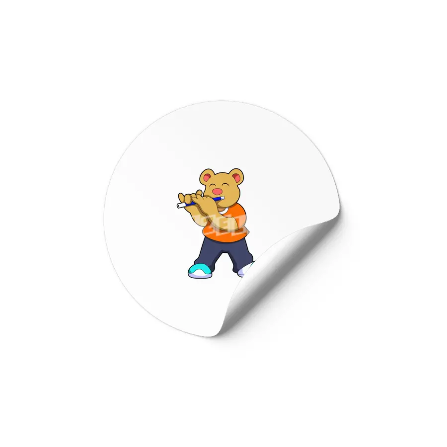 Bear Music Flute Etiket
