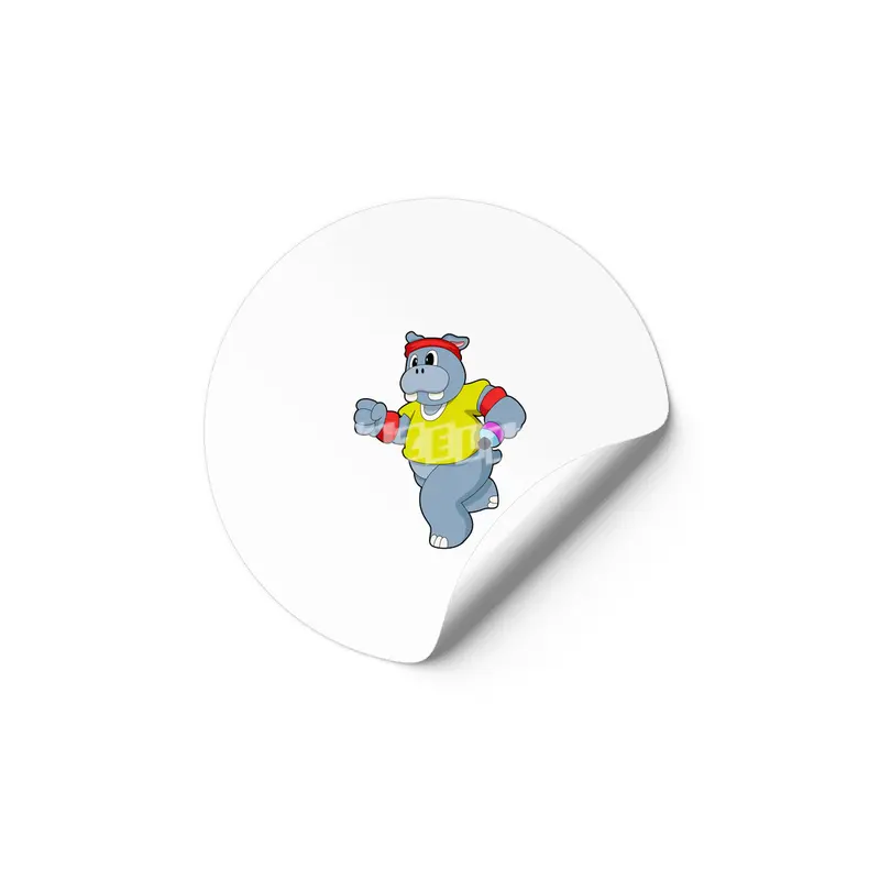 Hippo at Running Etiket