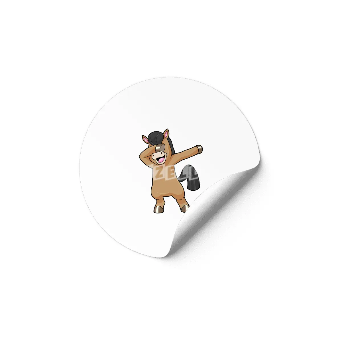Horse at Hip Hop Dance Dab Etiket