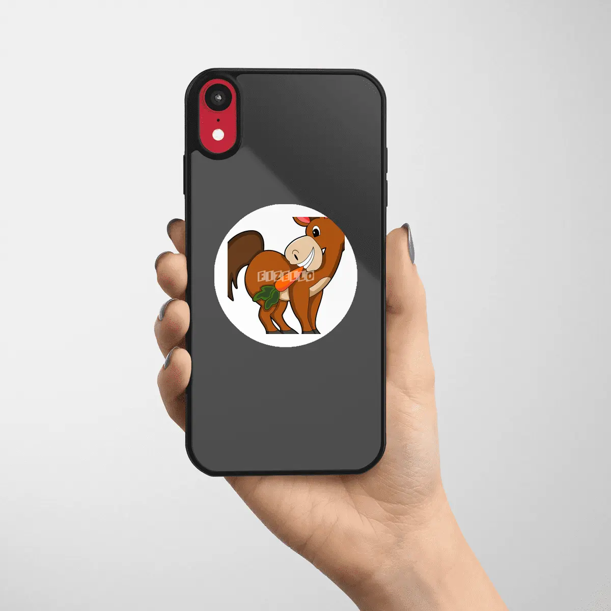 Horse with Carrot Etiket
