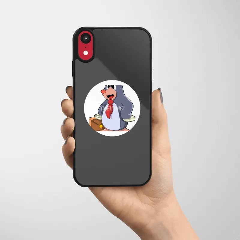 Mole as Entrepreneur with Bag Etiket