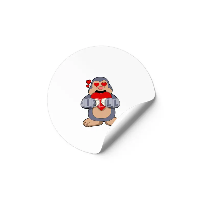 Mole with Heart Etiket