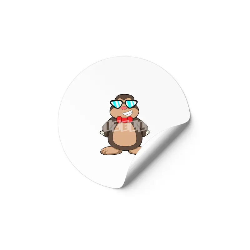Mole with Tie & Sunglasses Etiket