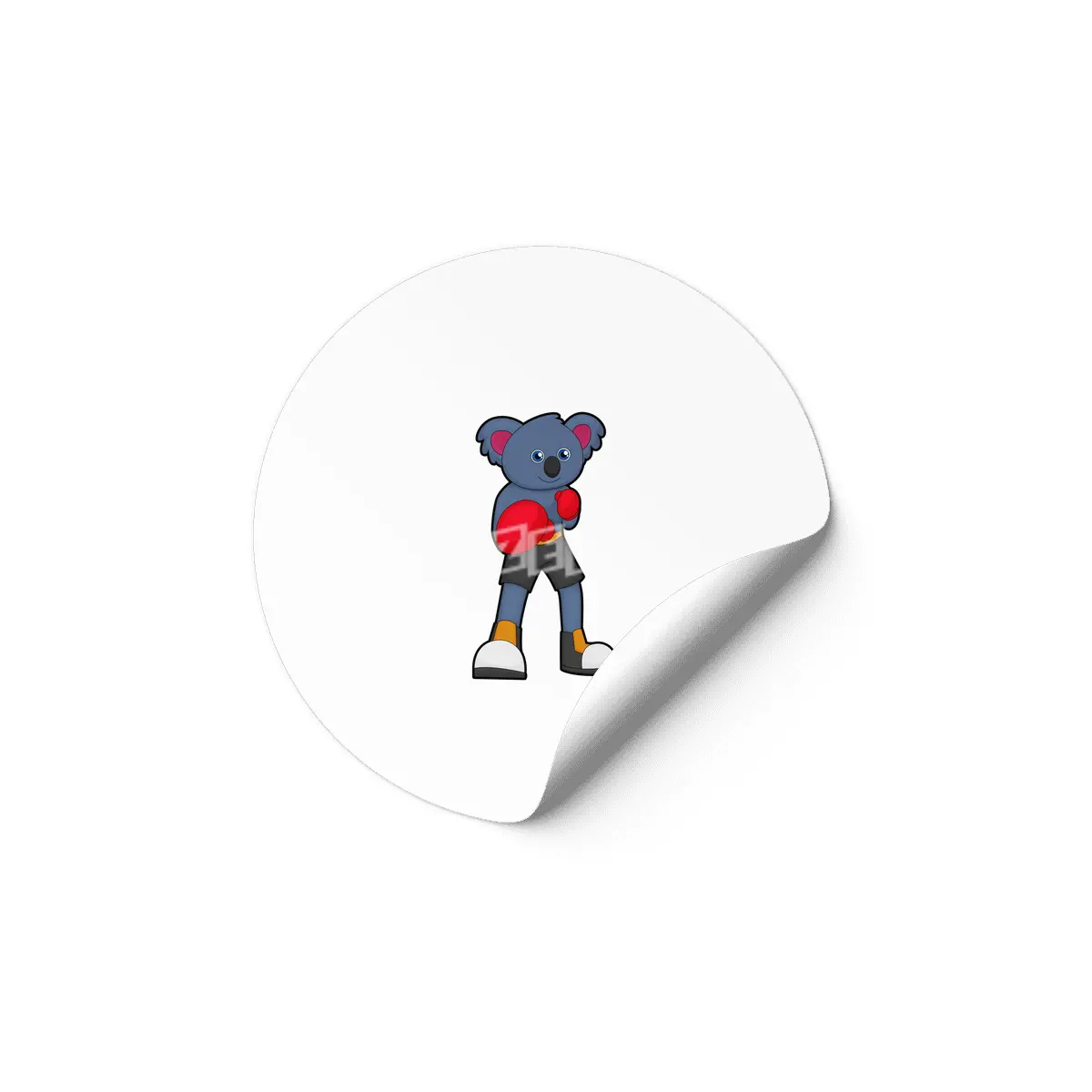 Koala at Boxing with Boxing gloves Etiket
