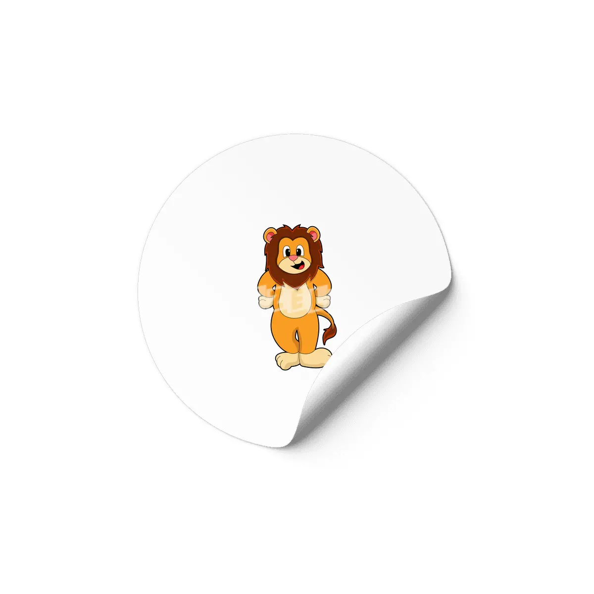 Lion standing Etiket