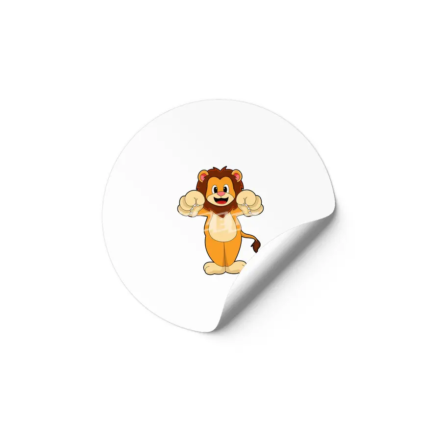 Lion with big Claws Etiket