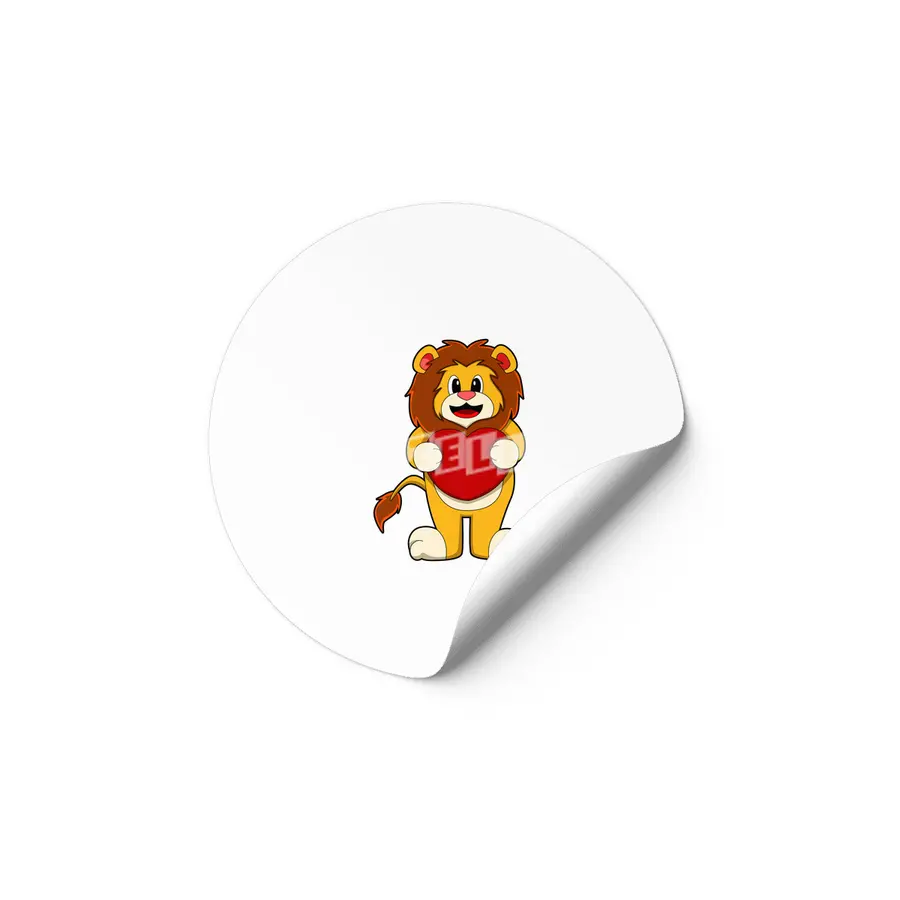 Lion with Heart Etiket