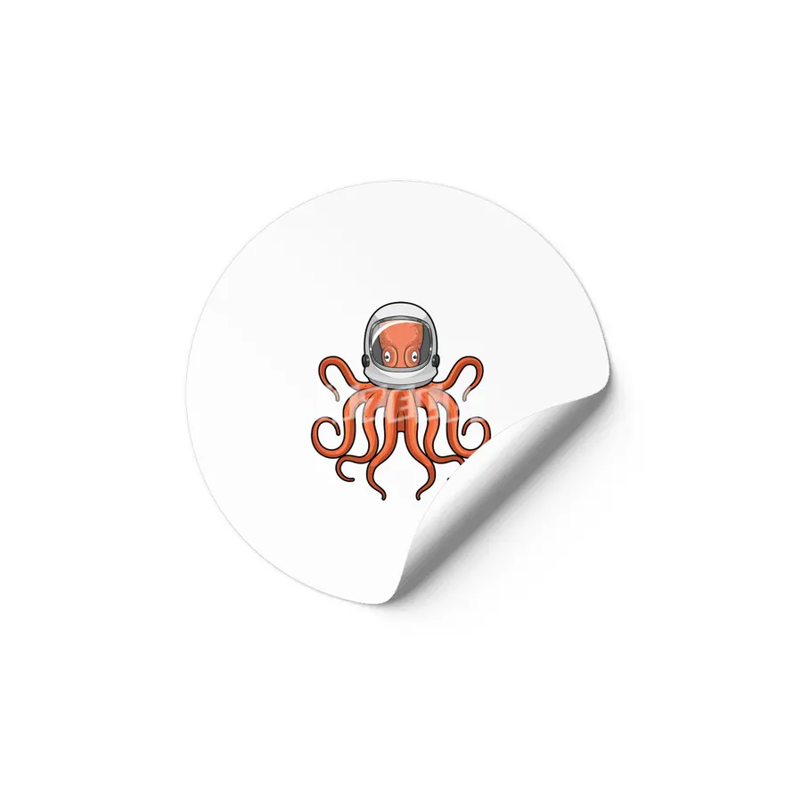 Octopus as Astronaut Etiket