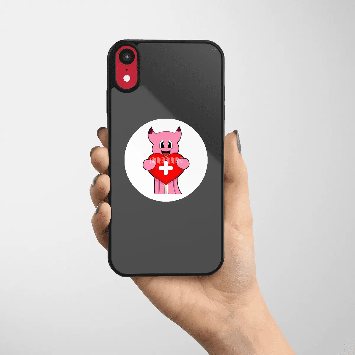 Octopus as Nurse with Heart Etiket
