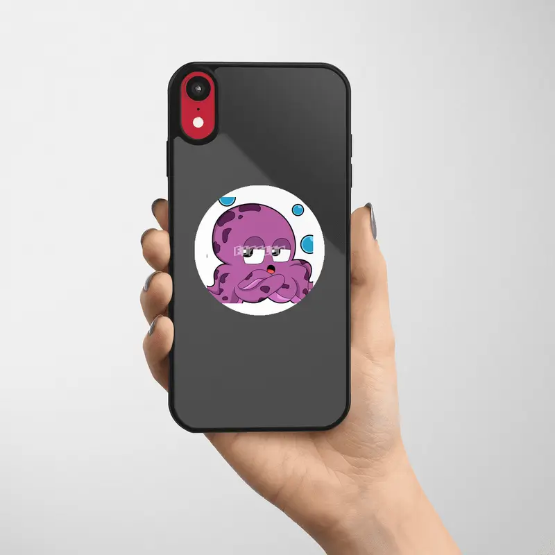 Octopus with Air bubbles Etiket