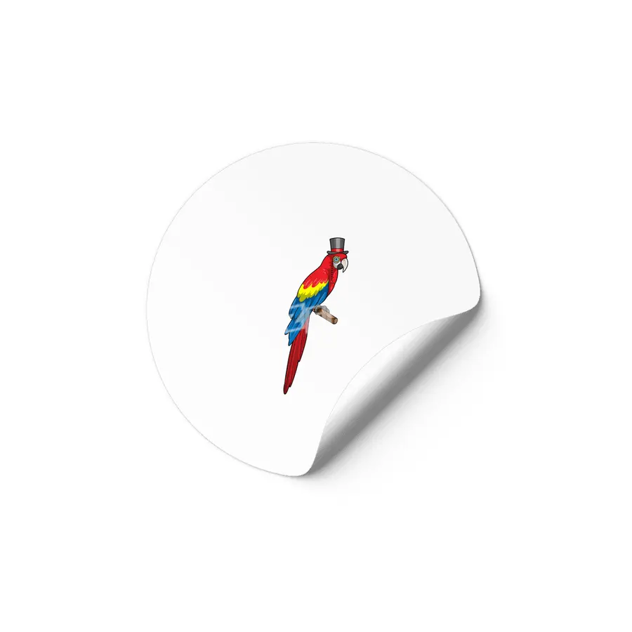 Parrot as Gentleman with Hat Etiket