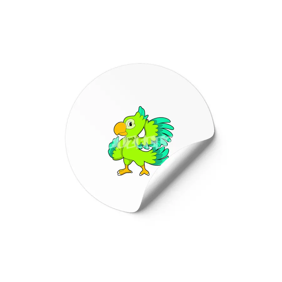 Parrot green Etiket