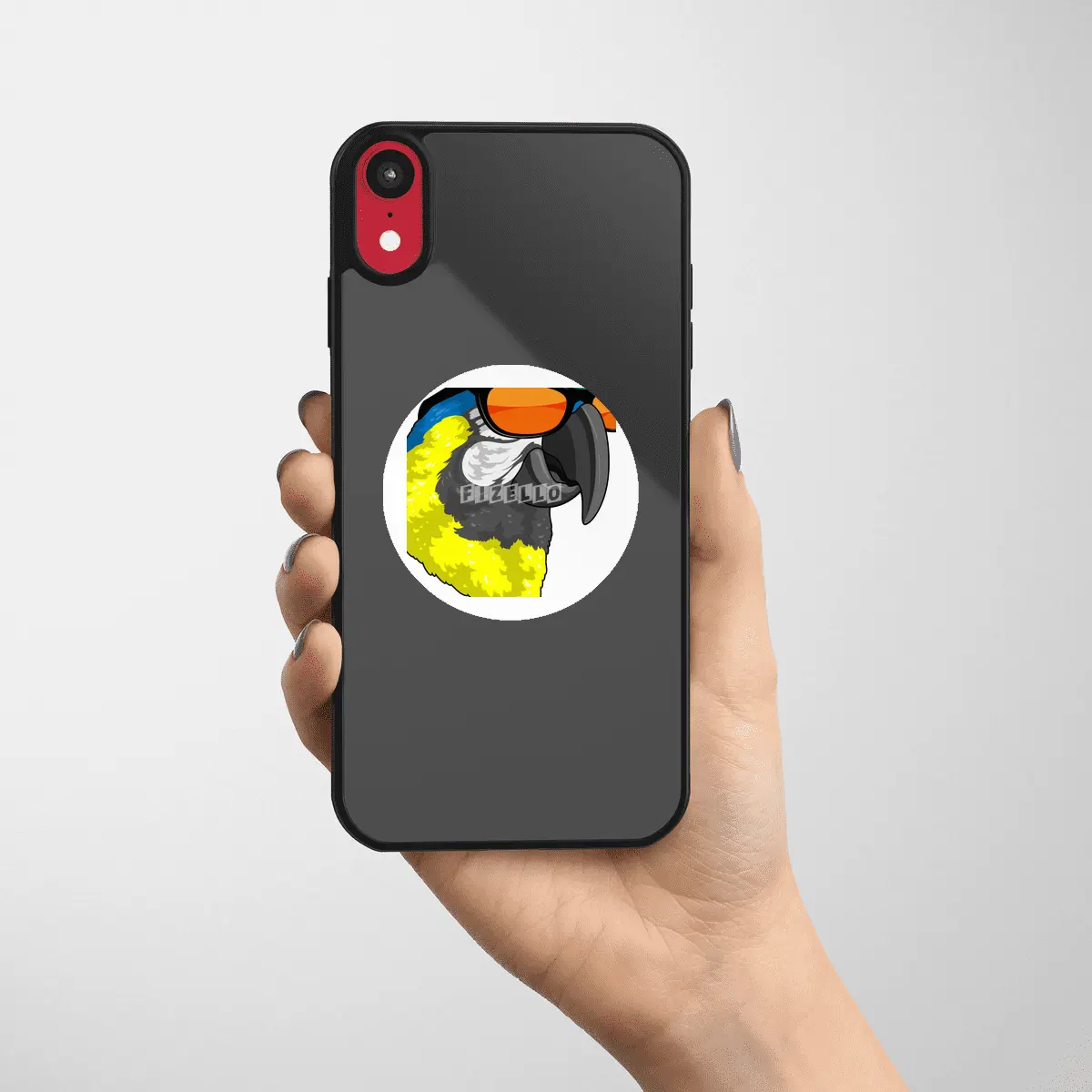Parrot with Sunglasses Etiket