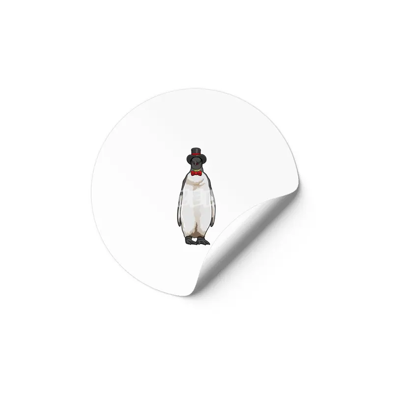 Penguin as Gentleman with Hat Etiket