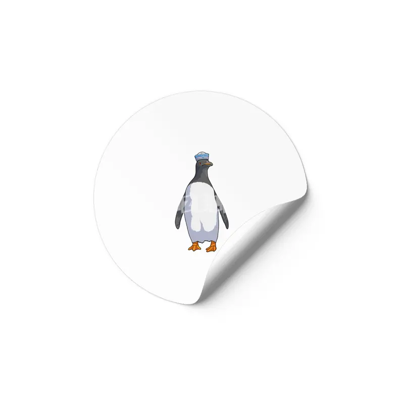 Penguin as Sailor with Hat Etiket