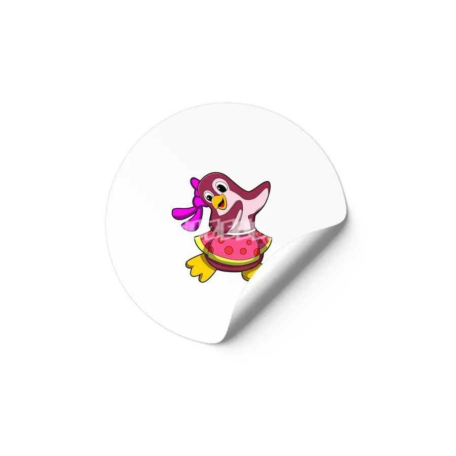 Penguin at Dance with Skirt Etiket