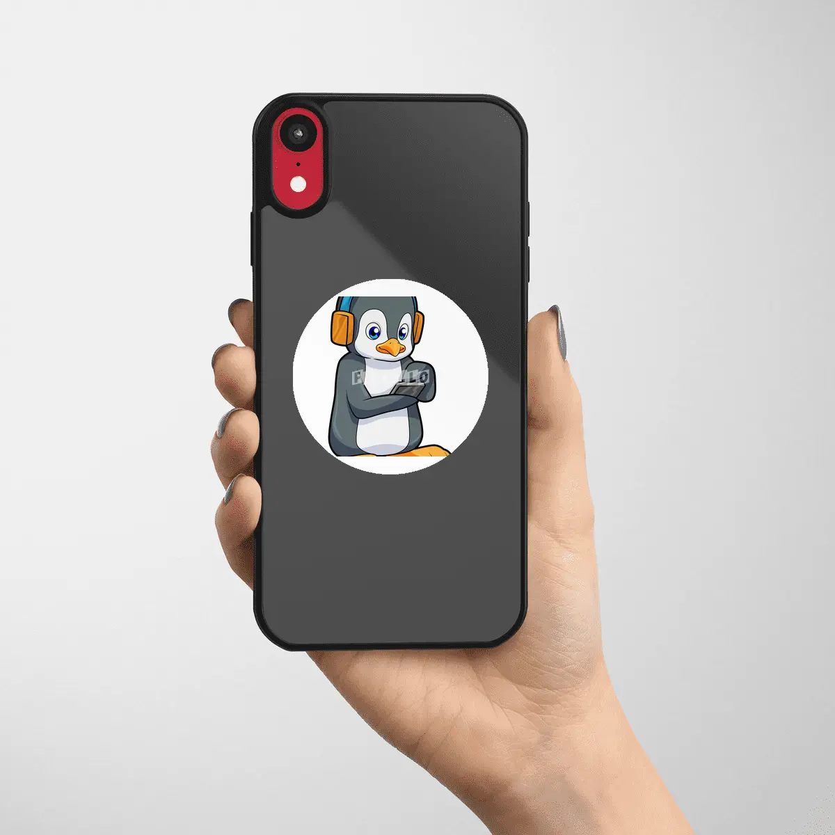 Penguin Music Headphone Etiket