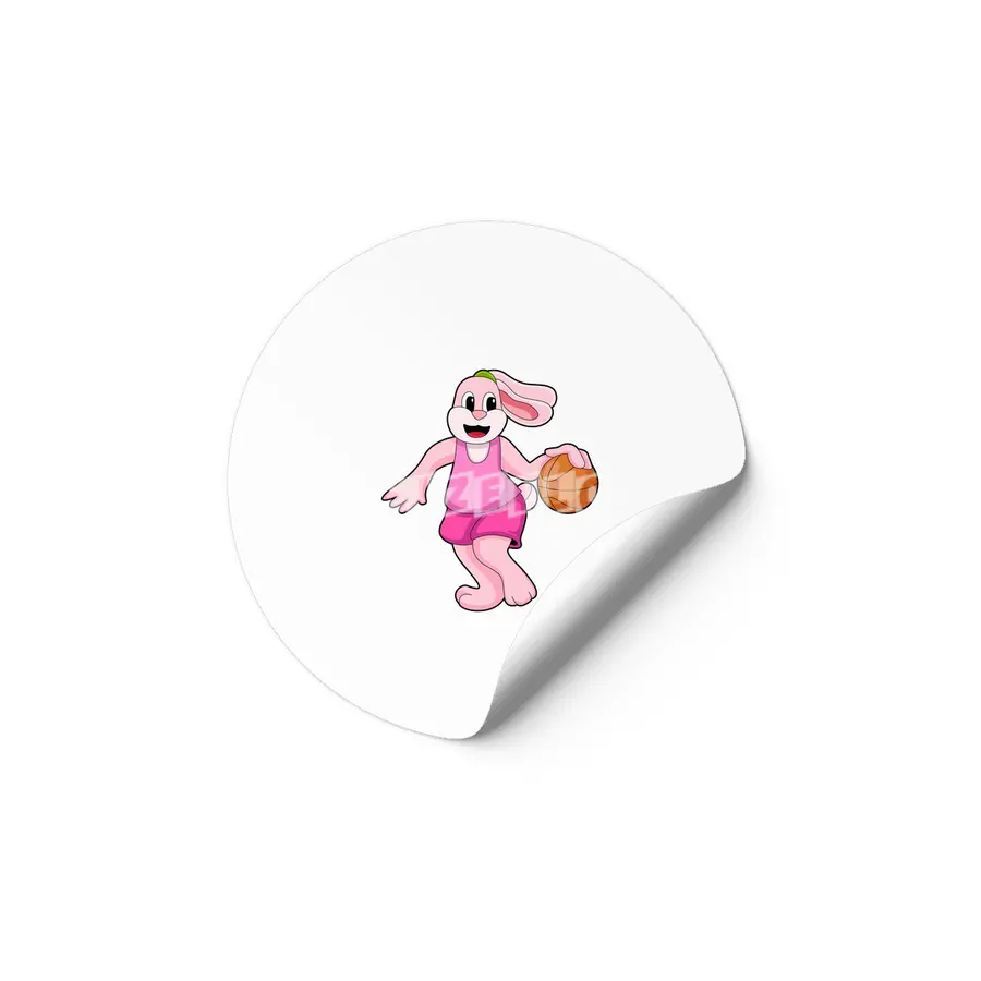Rabbit at Basketball Sports Etiket