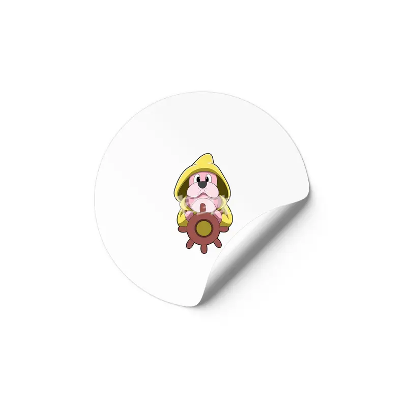 Seal as Sailor with Steering wheel Etiket