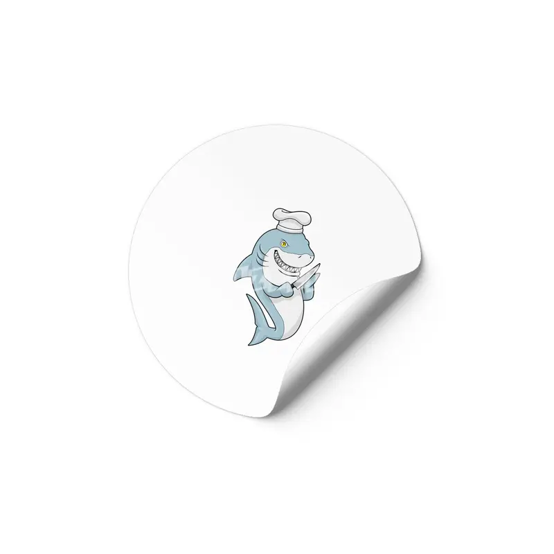 Shark as Cook with Knife Etiket