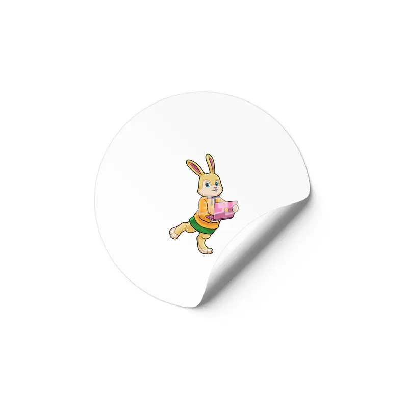 Bunny as Secretary with Laptop Etiket