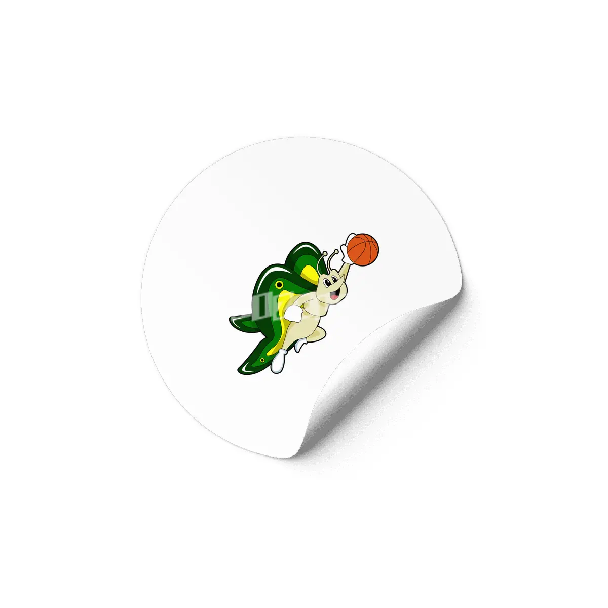 Butterfly at Basketball Sports Etiket