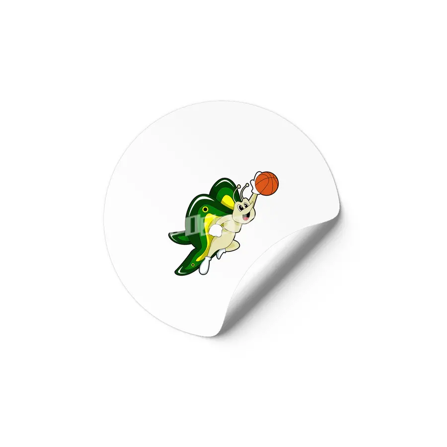Butterfly at Basketball Sports Etiket