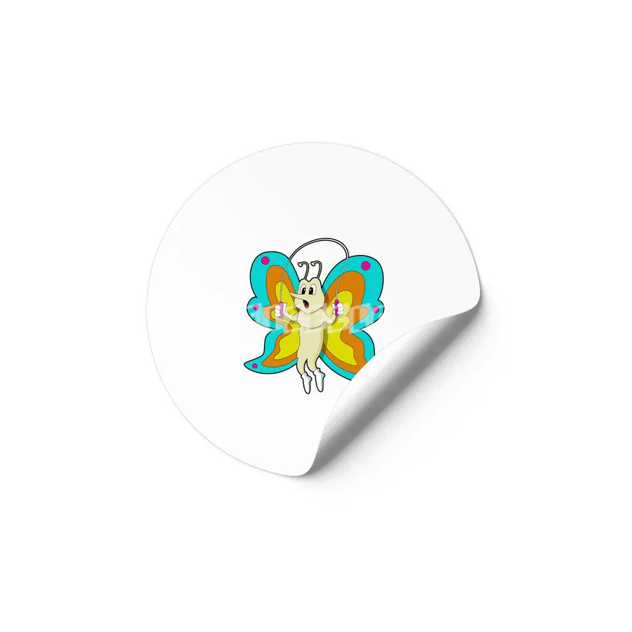 Butterfly at Jumping rope Fitness Etiket