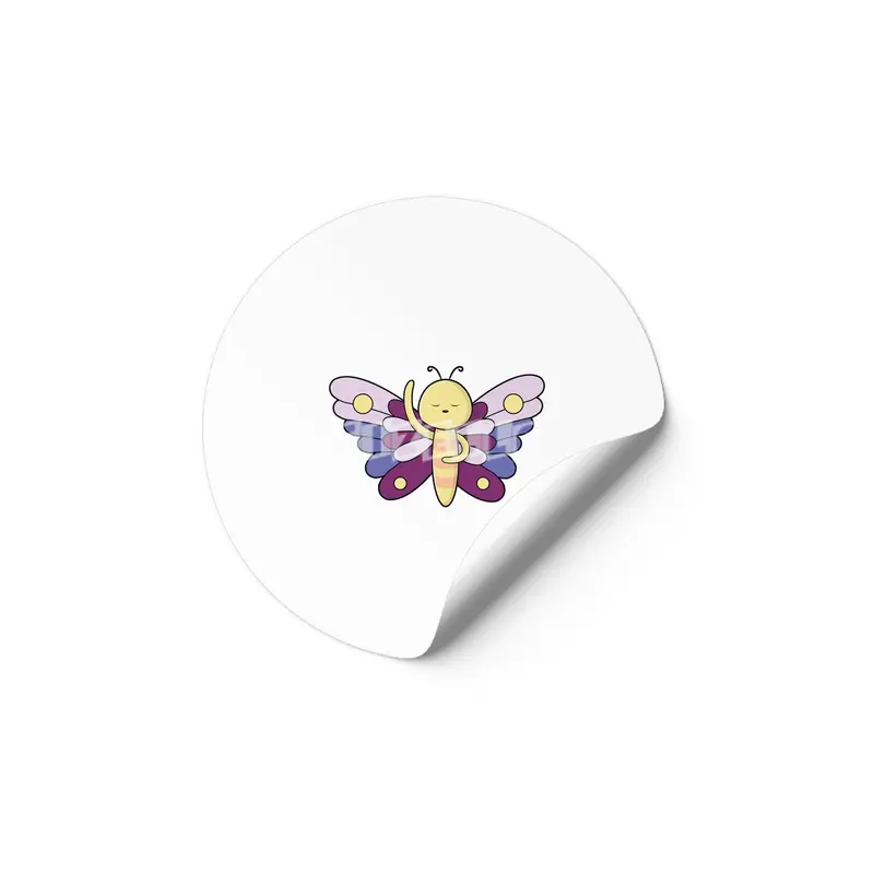 Butterfly with Dots Etiket