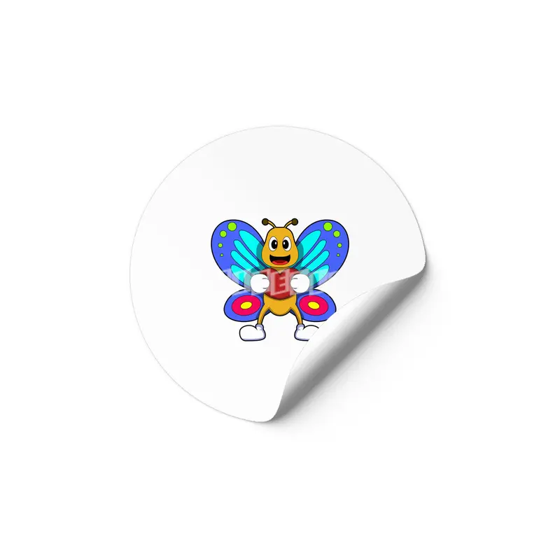 Butterfly with Heart Etiket