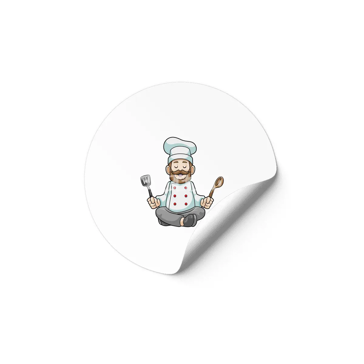 Chef with Cooking apron & Wooden spoon at Yoga Etiket