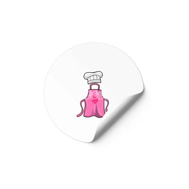 Cooking apron and Cooking hat with Heart Etiket