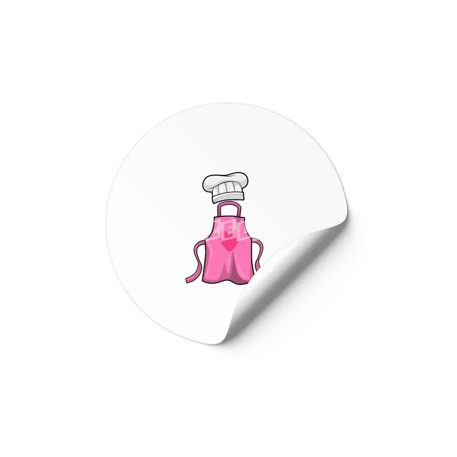 Cooking apron and Cooking hat with Heart Etiket