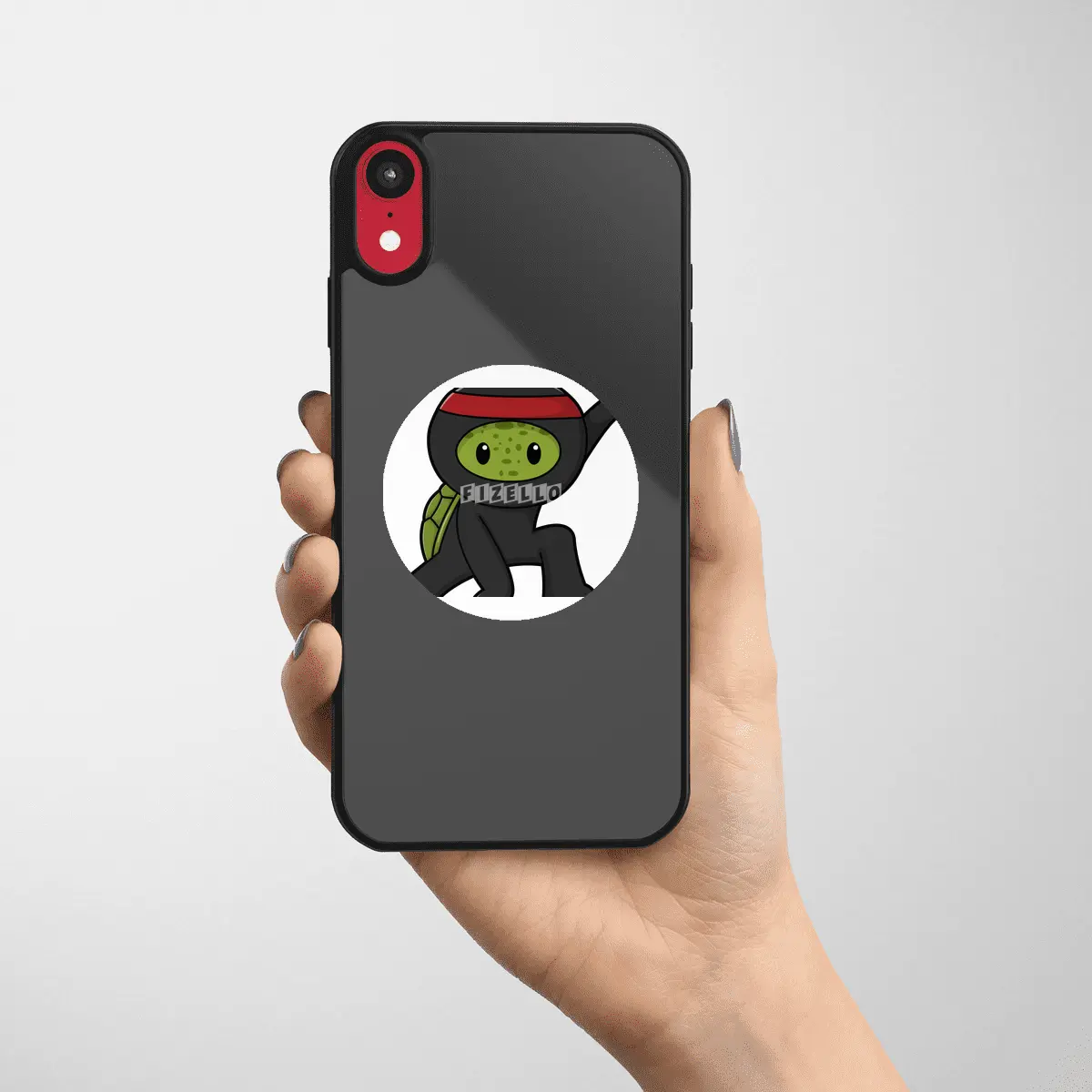 Turtle with Shell as Ninja Etiket