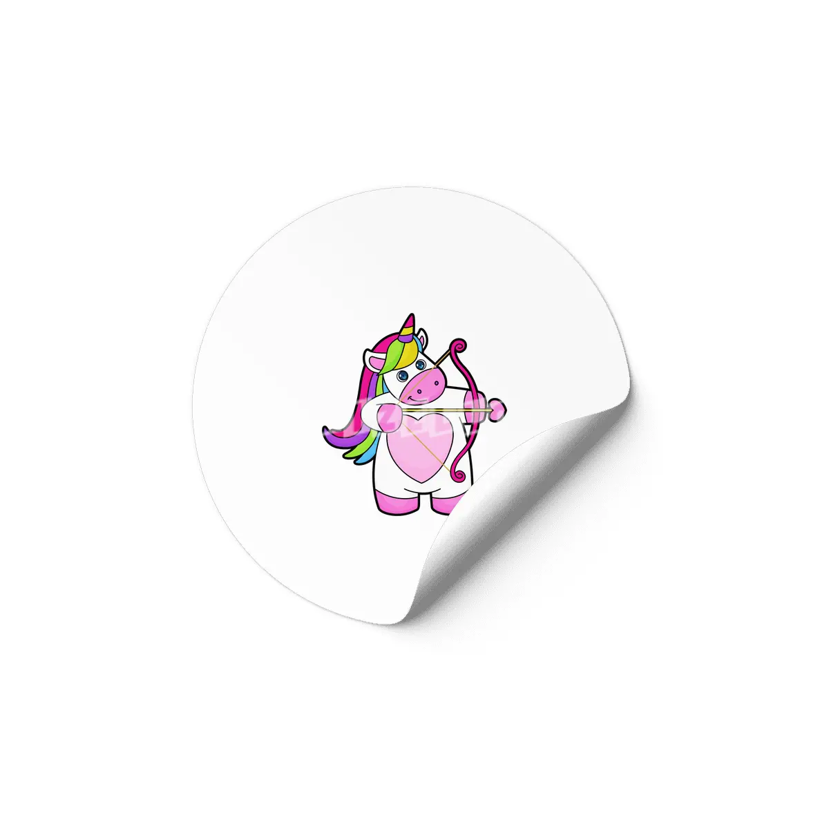 Unicorn as Archer with Bow & Arrow Etiket