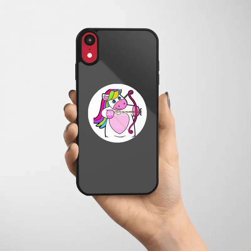 Unicorn as Archer with Bow & Arrow Etiket