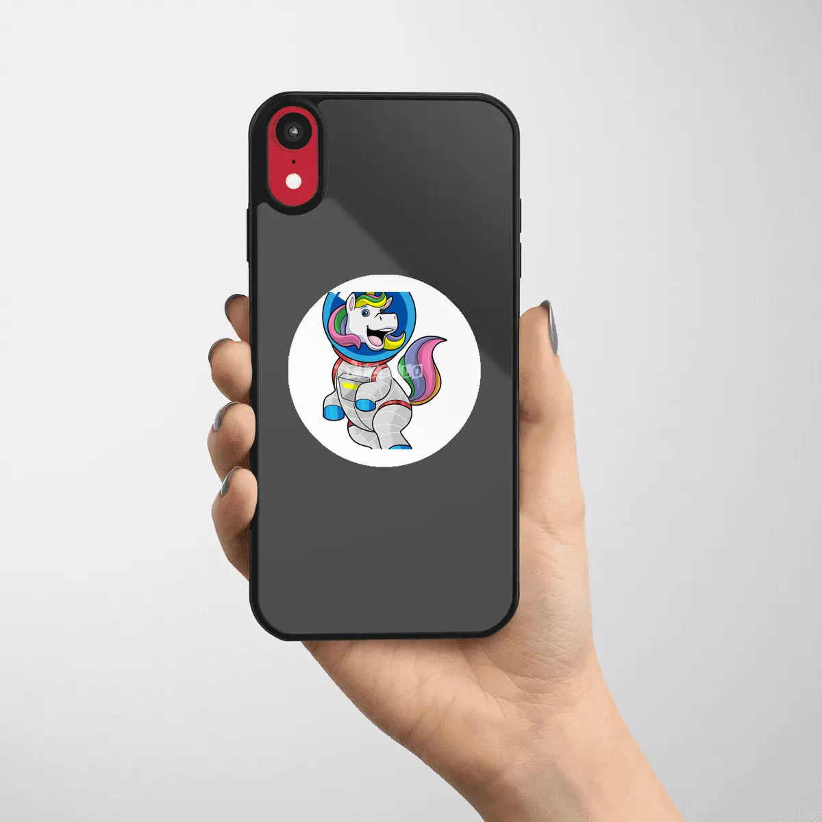 Unicorn as Astronaut in Space Etiket
