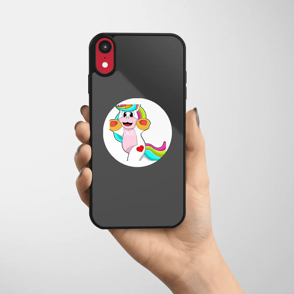Unicorn with Heart Tattoo Etiket
