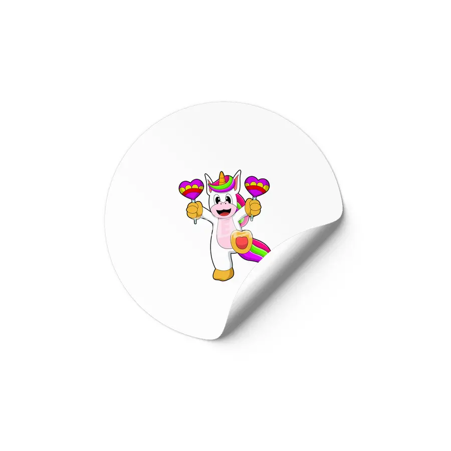 Unicorn with Hearts Etiket
